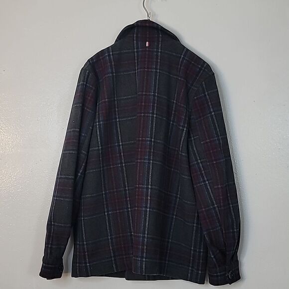 Tommy Hilfiger Mens Plaid Wool Utility Coat - Picture 4 of 11